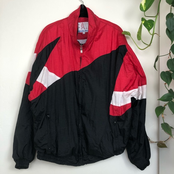 BAW Jackets & Blazers - Vintage BAW Athletic Wear Zip Jacket / Windbreaker